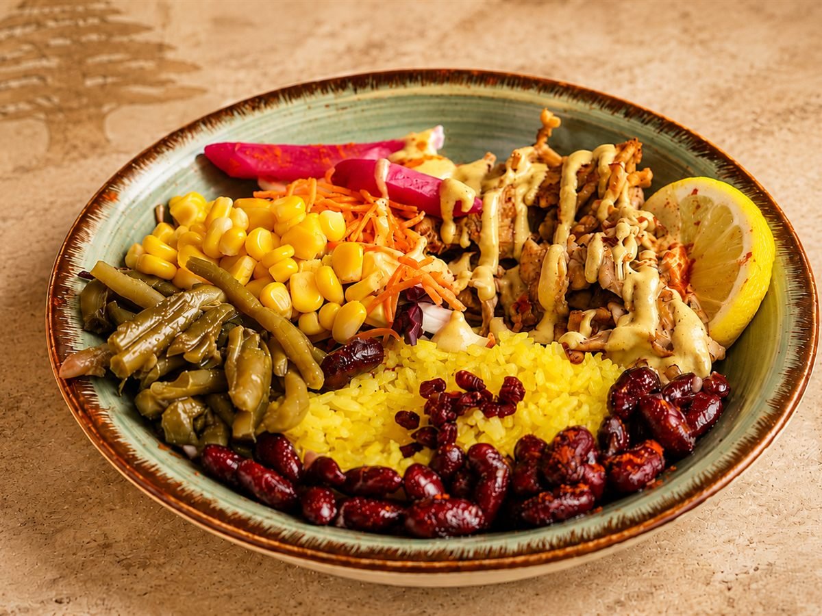 Pouletgeschnetzeltes Bowl